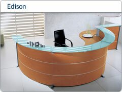 Wood Veneer Reception Desks